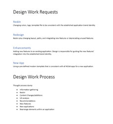 UX Work Requests